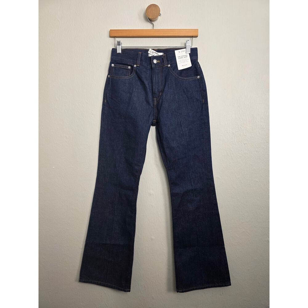 NWT Madewell Vintage Flare Jean Rinse Wash Dark Denim 25P - Picture 8 of 10